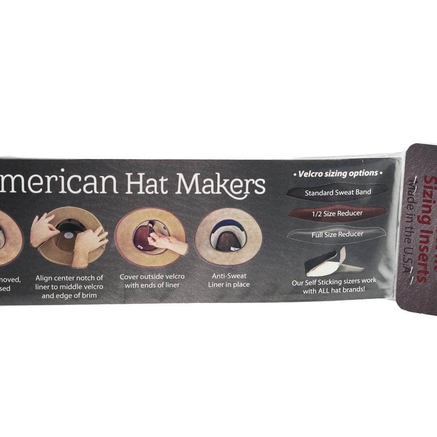 American Hat Makers full size reducer for hats, shown on a hat brim, helping adjust fit and size.