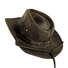 ISLEFIELD oil cloth crusher sun hat with UPF 50+ protection, lightweight accessory hat with wide brim for sun shading.