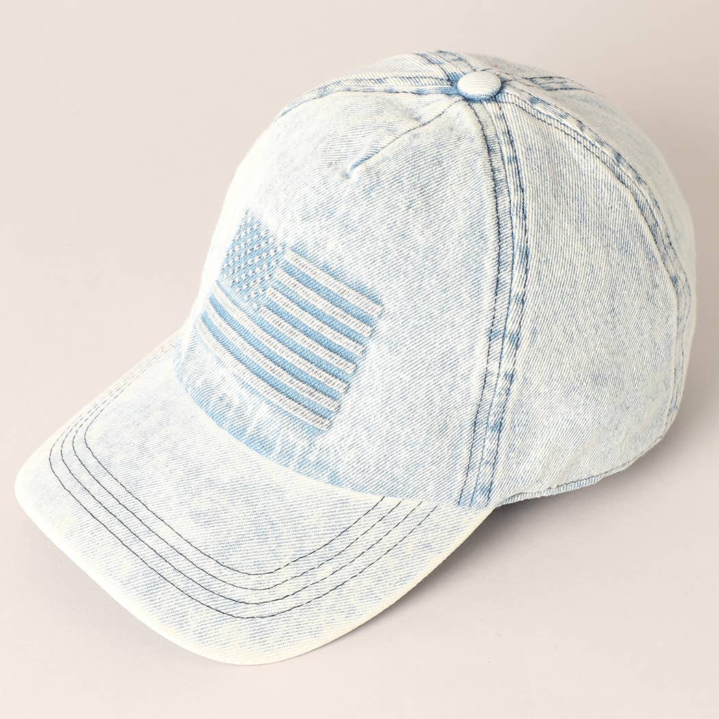Denim American Flag Hat – ISLEFIELD