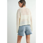 ISLEFIELD Star Open Waffle Sweater pullover featuring a star pattern, open waffle knit design, and cozy fit for casual wear