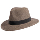 Two-tone straw rope hat by American Hat Makers, stylish accessory with a woven brim and decorative band, perfect for sun protection.