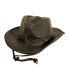 ISLEFIELD oil cloth crusher sun hat with UPF 50+, stylish accessory hat featuring wide brim for sun protection.