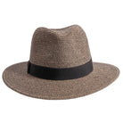 American Hat Makers Dunes Two-Tone Rope Straw Hat, stylish accessory with braided rope detail and wide brim for sun protection