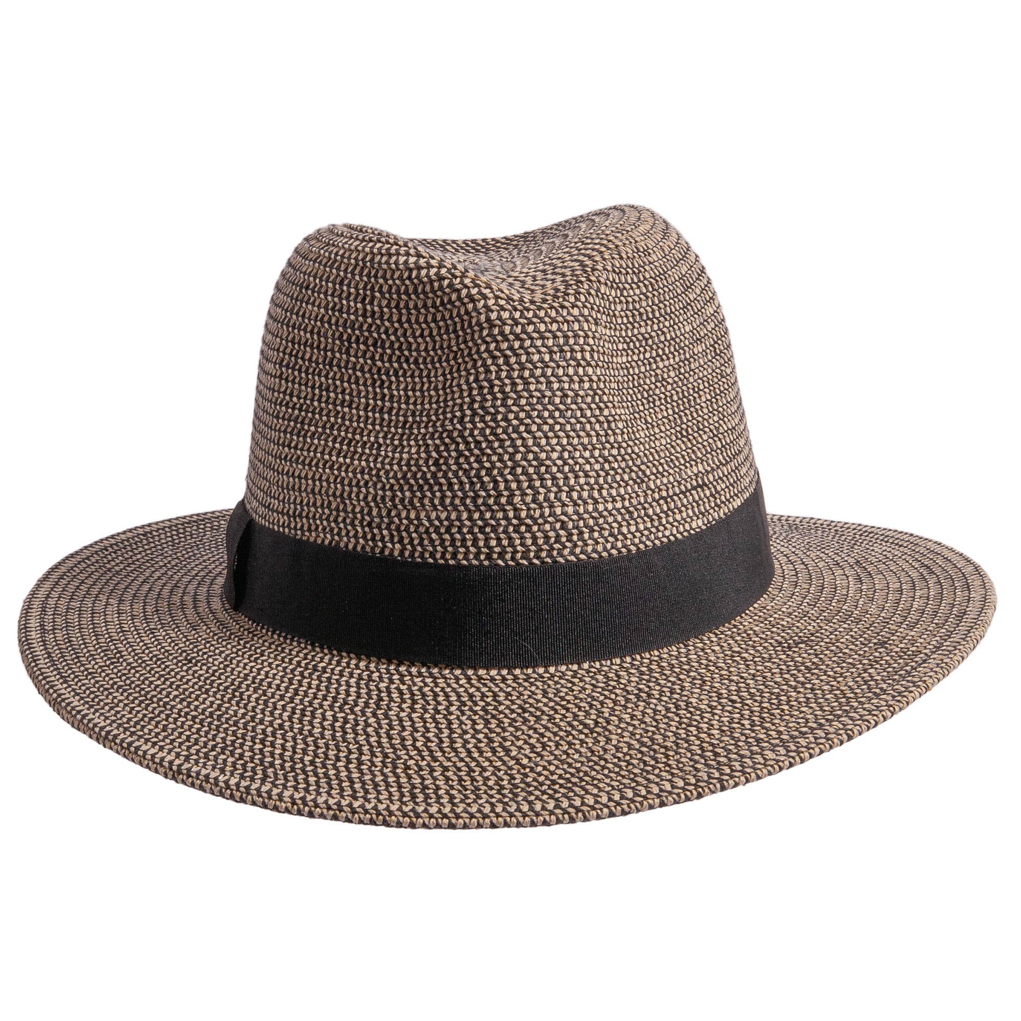 American Hat Makers Dunes Two-Tone Rope Straw Hat, stylish accessory with braided rope detail and wide brim for sun protection