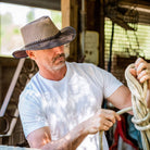 ISLEFIELD Crusher Breeze Outback Hat with wide brim and breathable fabric for sun protection and outdoor wear