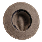 Crushable safari sun hat with UPF50 from American Hat Makers, made of straw, featuring a wide brim and breathable design.