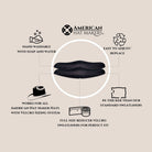 Full size reducer hat accessory by American Hat Makers, shown in neutral tone with detailed fabric texture.