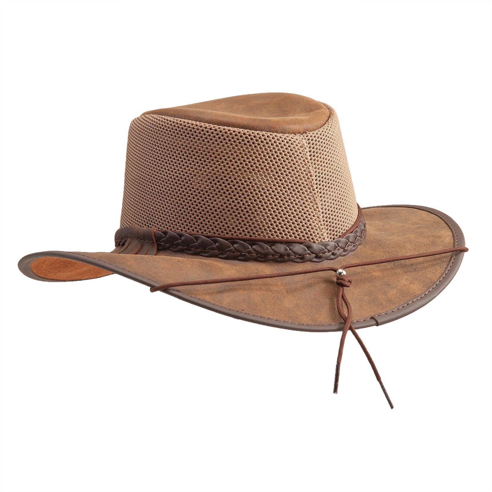 ISLEFIELD Crusher Breeze Outback Hat with wide brim, lightweight straw design, and ventilation for sun protection and outdoor wear