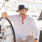 ISLEFIELD Crusher Breeze Outback Hat featuring wide brim, breathable fabric, and casual outdoor style for sun protection