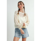 ISLEFIELD Star Open Waffle Sweater pullover, featuring a stylish star pattern and textured waffle knit fabric.
